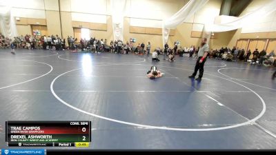 52 lbs Cons. Semi - Trae Campos, Green River Grapplers vs Drexel Ashworth, Iron County Wrestling Academy