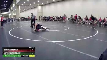 114 lbs Round 6 (10 Team) - Adyson Lundquist, Iowa T-Wrecks vs Brooke French, Charlie`s Angels- GA Pink