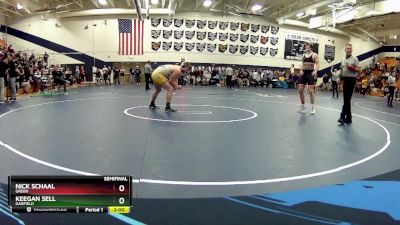 215 lbs Semifinal - Keegan Sell, Garfield vs Nick Schaal, Green