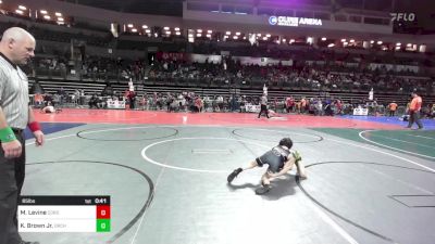 65 lbs Quarterfinal - Michael Levine, Cordoba Trained vs Kenyatta Brown Jr., Orchard South WC