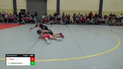 90 lbs Cons. Round 2 - Evan Dietschweiler, Aviators vs Cole Stave, Victory School Of Wrestling