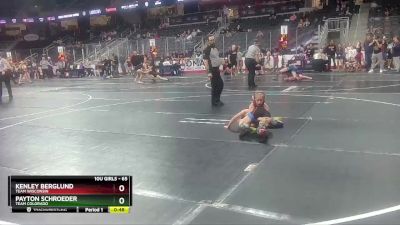 65 lbs Quarterfinal - Kenley Berglund, Team Wisconsin vs Payton Schroeder, Team Colorado