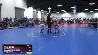 83 lbs Round 1 (8 Team) - Tyler Conzo, New York vs Dylan Nieuwenhuis, Michigan Blue