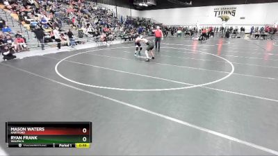 132 lbs Cons. Round 3 - Ryan Frank, Waupaca vs Mason Waters, Hartford