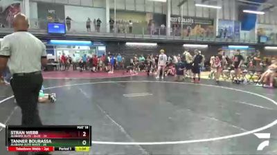 108 lbs Round 3 (3 Team) - Tanner Bourassa, Alabama Elite White vs Stran Webb, Alabama Elite - Blue