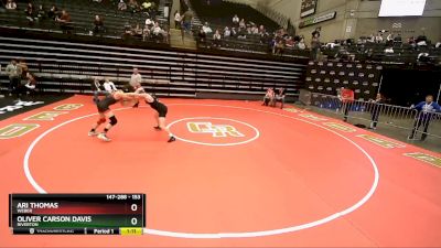153 lbs Cons. Round 2 - Oliver Carson Davis, Riverton vs Ari Thomas, Weber