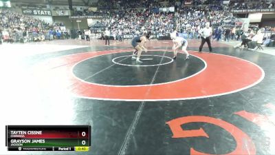 4A 175 lbs Cons. Round 3 - Tayten Cissne, Chiawana vs Grayson James, Jackson