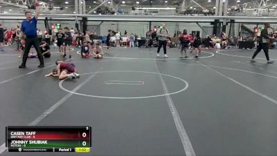 52 lbs Semis (4 Team) - Casen Taff, Grit Mat Club vs Johnny Shubiak, M2TCNJ