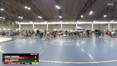 38-40 lbs Round 3 - Xena Burgara, 208 Spartans vs Judah Timmons, Fighting Squirrels Wrestling C