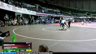 150 lbs 1st Place Match (16 Team) - Dawson Davis, Butler HS vs Terrence Howell, Great Bridge