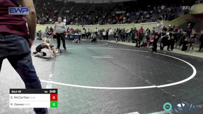 49 lbs Final - Stella McCarther, Clinton Youth Wrestling vs Raylee Dawes, Keystone Kids Wrestling Club