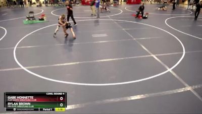 86 lbs Cons. Round 4 - Gabe Honnette, Flat Earth Wrestling Club vs Rylan Brown, MN Elite Wrestling Club