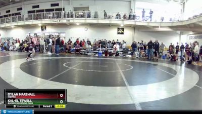 120 lbs Cons. Round 2 - Kal-El Tewell, Quaker Wrestling Club vs Dylan Marshall, Indiana