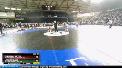 67 lbs Champ. Round 1 - Christian Reyes, Victory Wrestling-Central WA vs Landon Caro, Mat Demon Wrestling Club