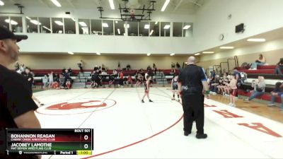 67 lbs Cons. Semi - Bohannon Reagan, Cherry Creek Wrestling Club vs Jacobey Lamothe, Mat Demon Wrestling Club