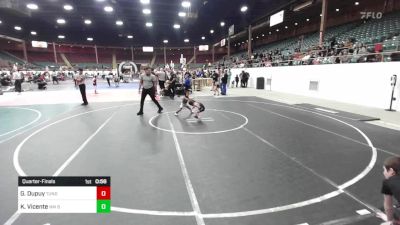 37 lbs Quarterfinal - Gryeson Dupuy, Tunder RTC vs King Vicente, NM Beast