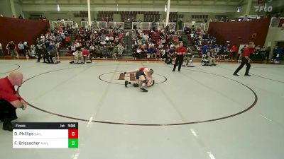 106 lbs Final - Oliver Phillips, Baylor School vs Forrest Briesacher, Marist School