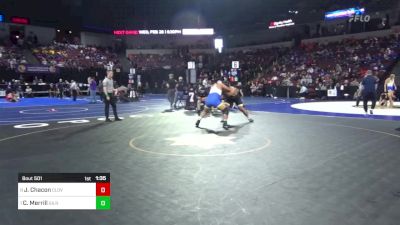 285 lbs Quarterfinal - Joey Chacon, Clovis West vs Cody Merrill, Gilroy