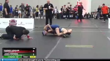 109 lbs Semis & 3rd Wb (16 Team) - Kassidy Leiszler, Baker University vs Jaine Stephens, University Of The Cumberlands