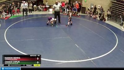 45 lbs Cons. Round 1 - Hudson Demma, Cimarron Bad Boys vs Chance Caplin, Southern Utah Elite