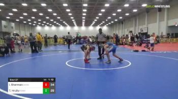 130 lbs Rr Rnd 1 - Izaiah Sherman, Ohio Scarlet vs Taylor Hruby, POWA