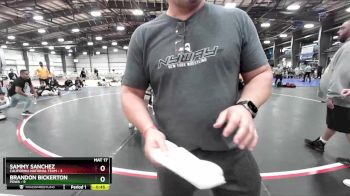 88 lbs Rd# 10- 4:00pm Saturday Final Pool - Brandon Bickerton, POWA vs Sammy Sanchez, California National Team