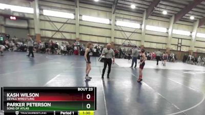 90 lbs Cons. Round 2 - Parker Peterson, Sons Of Atlas vs Kash Wilson, Devils Wrestling