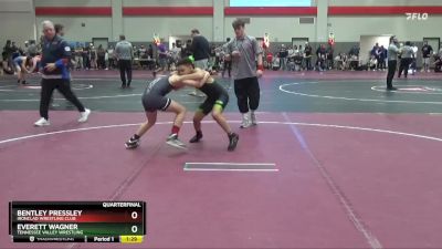 90 lbs Quarterfinal - Everett Wagner, Tennessee Valley Wrestling vs Bentley Pressley, Ironclad Wrestling Club