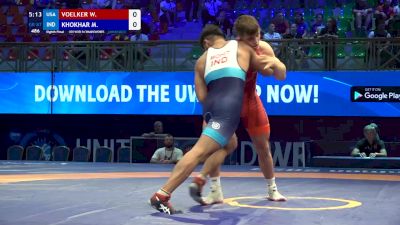 87 kg 1/8 Final - Wyatt Voelker, United States vs Mohit Khokhar, India