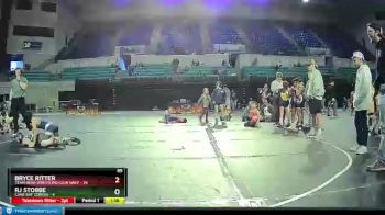 85 lbs Round 3 (3 Team) - Bryce Ritter, Team Bear Wrestling Club Navy vs RJ Stobbe, Cane Bay Cobras