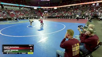 D1-150 lbs Quarterfinal - Wyatt Duchateau, Arrowhead vs Carter Henschel, West Bend East