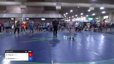 74 kg Rnd Of 128 - Ryker Fullmer, Team Idaho Wrestling Club vs Zean Al Obaidi, Burg Training Center