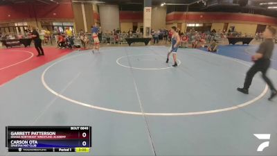 113 lbs Semifinal - Garrett Patterson, Ohana Northeast Wrestling Academy vs Carson Ota, Spartan Mat Club