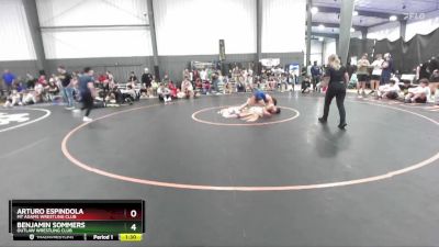 120 lbs Round 2 - Arturo Espindola, Mt Adams Wrestling Club vs Benjamin Sommers, Outlaw Wrestling Club