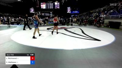 132 lbs Cons 16 #1 - Levi Richmond, Pennsylvania vs Chancellor Mathews, Colorado