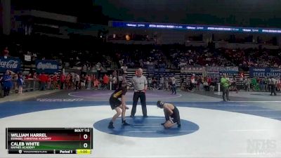 D 3 113 lbs Cons. Round 2 - Caleb White, Haynes Academy vs William Harrel, Evangel Christian Academy