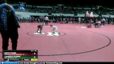 52 lbs Round 1 - Cameron Gilbert, NOVA Wrestling vs Aidyn Crabb, Riverheads Youth Wrestling