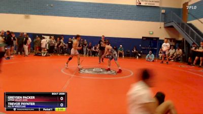 106 lbs 1st Place Match - Greysen Packer, Upper Valley Aces vs Trevor Paynter, All In Wrestling