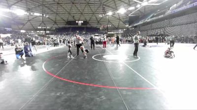 49 lbs Champ. Round 3 - Dennis Wiltse, Enumclaw Yellow Jackets Wrestling Club vs Kasen Wells, Mat Demon Wrestling Club