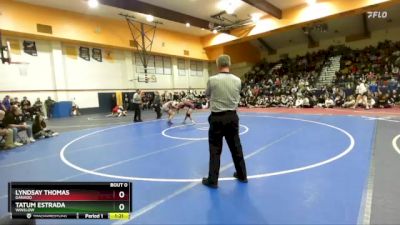 132 lbs 1st Place Match - Lyndsay Thomas, Ganado vs Tatum Estrada, Winslow