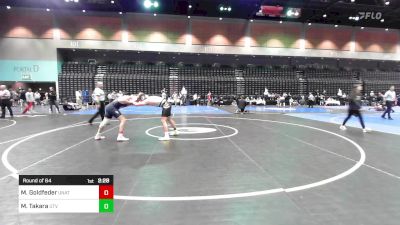 165 lbs Round Of 64 - Michael Goldfeder, Unattached vs Mark Takara, Utah Valley