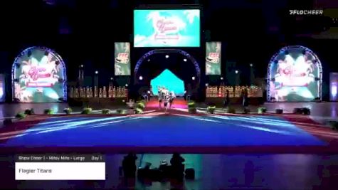 Flagler Titans [2020 Show Cheer 1 - Mitey Mite - Large Day 1] 2020 Pop Warner National Cheer & Dance Championship