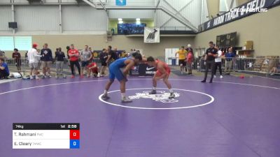 74 kg Consolation - Taleb Rahmani, Pittsburgh Wrestling Club vs Elijah Cleary, TMWC/Ohio RTC