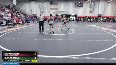 140 lbs Quarterfinal - Kaci Anderson, Baker/Powder Valley vs Quinlan Taylor, Grant Union/Prairie City