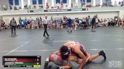 130 lbs Quarterfinals (8 Team) - Leonidas Miranda, Glasgow WA vs Eli Schafer, Georgia United