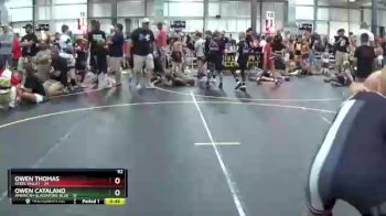 92 lbs Round 3 (6 Team) - Owen Thomas, Steel Valley vs Owen Catalano, American Gladiators-Blue