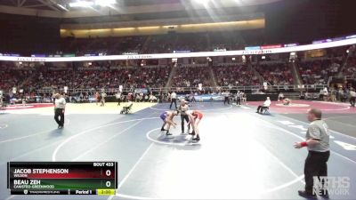 II-160 lbs Quarterfinal - Beau Zeh, Canisteo-Greenwood vs Jacob Stephenson, Wilson