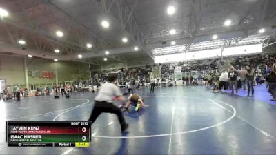 126 lbs Cons. Round 1 - Tayven Kunz, Ririe Youth Wrestling Club vs Isaac Masner, Davis Wrestling Club