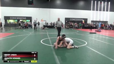 114 lbs Cons. Round 3 - Brody Jaqua, LICE vs Qwintin Howard, CIEW