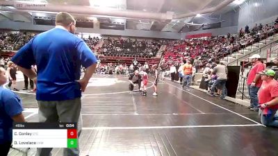 46 lbs Consi Of 8 #2 - Coltyn Conley, Chandler Takedown Club vs Dean Lovelace, Caney Valley Wrestling